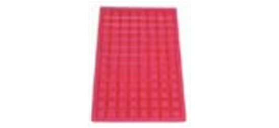 Picture of SQUARE IRON RUBBER MAT EPDM  RED
